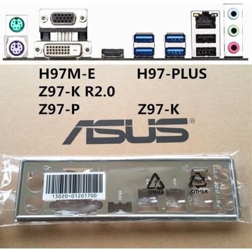 New I/O shield back plate of motherboard for H97-PLUS Z97-K R2.0 H97M-E just shield backplate Free shipping