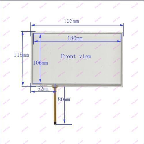 Original new 8''inch HST-TPA8.0CG car navigation touch handwriting external screen four-wire resistance screen