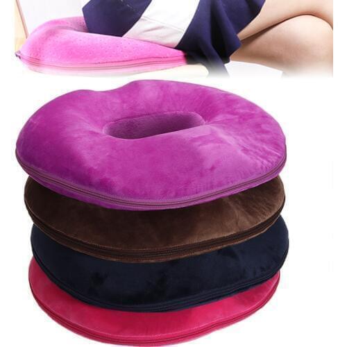 New Orthopaedic Seat Cushion Tail Bone Coccyx Pain Relief Memory Foam Hemorrhoid cushion Office Donut Cushion for Women