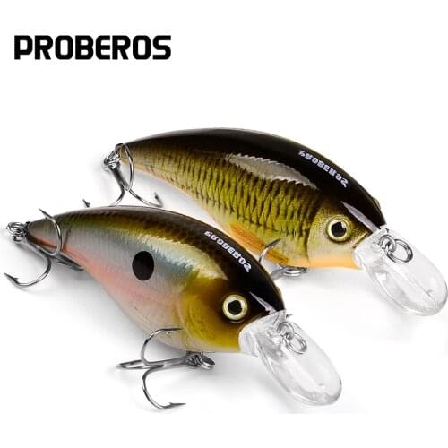PROBEROS Minnow Fishing lure 3.55"-9cm Wobbler Fishing Bait 17g Crank Bait Hard Lure Floating Artificial Lure With 4# Hook