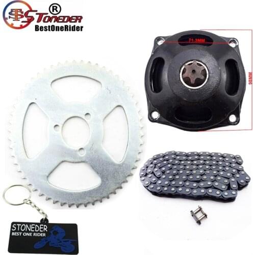 STONEDER T8F Chain 6T Gear Box 54T Rear Sprocket For Mini Moto Kids 2 Stroke 47cc 49cc Minimoto Pocket Bike ATV Quad Goped