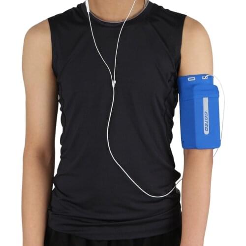 Running Mobile Phone Arm Bag with Headset Holes Elastic Arms Set Body Sports Sleeves Reflective Wrist Bag Outdoor Sports