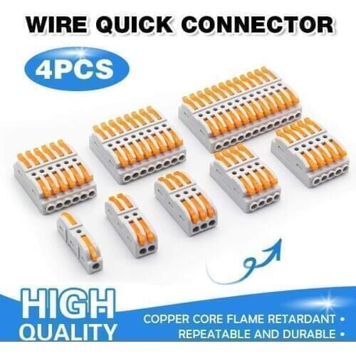 Quick Wire Connector Terminal Universal crimp Terminals Mini Electrical Fast Universal Wiring Universal Wire Connector For Cable