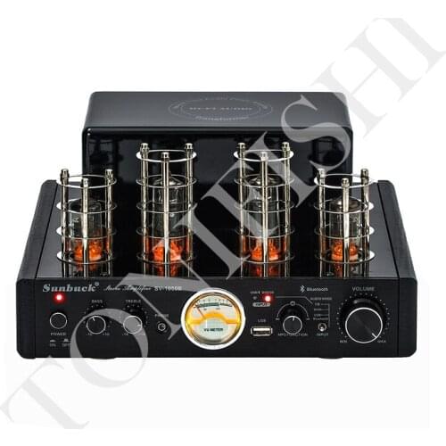 AOSIBAO 6F1 6P1 Bluetooth 4.0 Audio amplifier， 2.0 channel 30W High Power HIFI Vacuum tube amplifier