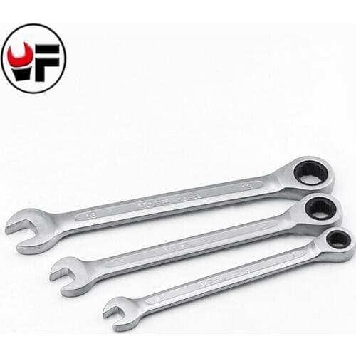 YOFE 3pcs/set 8,10,13mm Ratchet Handle Wrench Quick Metric Universal Spanner CR-V Matt Combination Wrench Set Auto Repair Tools