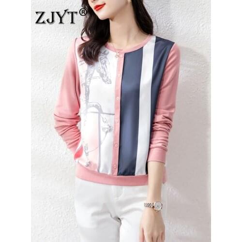 ZJYT Women's Knitted T-shirts