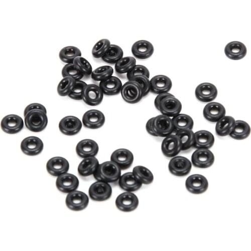 100pcs Black Flexible O-rings Rubber band fishing Tackle connector accessories fish tools gear