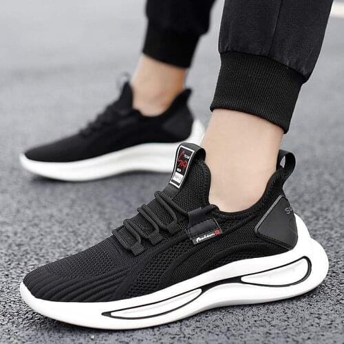 2021 New Fashion Men Running Shoes Mesh Sneakers High Quality Outdoor Light Comfortable Sport Shoes Male Sneakers Fly Weaven