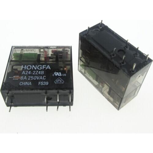 24V relay HF115FP A24-2Z4B 24VAC HF115FPA242Z4B24VAC HF115FPA242Z4B AC24V 24VAC 24V 8A 8PIN