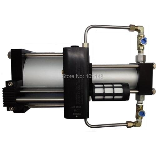 Free shipping Wellness model :GB08T 8:1 pressure ratio 30-60 Bar double acting air gas booster for gas cylinder filling