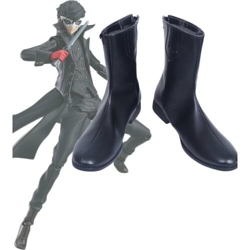 Persona 5 Protagonist Joker Cosplay Boots Shoes Custom Made Any Size