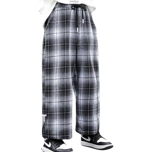 Pants For Boys Plaid Pattern Kids Trousers For Boys Casual Style Childrens Trousers Fall Winter Spring Autumn Kids Clothes 6 8