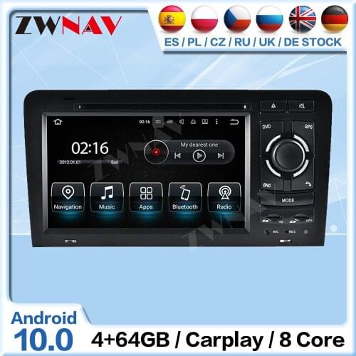Carplay Android Radio Receiver For Audi A3 2003 2004 2005 2006 2007 2008 2009 2010 2011 Audio Stereo Video Player GPS Head Unit