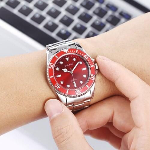 Classic Water Ghost Same Model Without Calendar Steel Band Mens and Womens Casual Fashion Watches