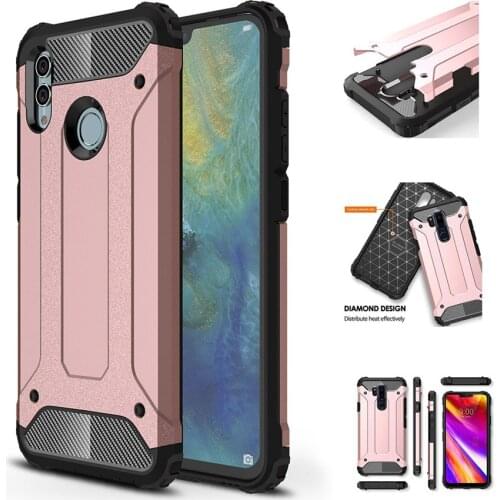 Coque for Huawei P Smart 2019 Case for Huawei P Smart 2019 POT-LX3 POT-LX1 6.21 inch Armor Shockproof PC TPU 2in1 Cover