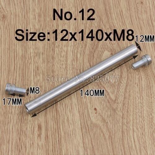 DHL Diameter 12x140mm 200PCS Stainless Steel Double Head Hollow Screw Acrylic Billboard Advertisement Fixing Screw KF1003