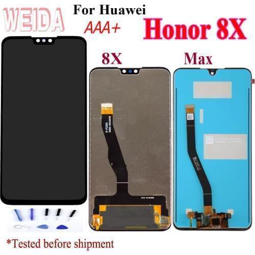 WEIDA For Huawei Honor 8X LCD Display Touch Screen Digitizer Honor 8X For Huawei 8X Max LCD 8Xmax Screen Replacement Parts+Tools