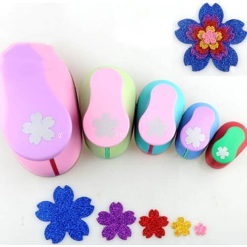 Free Shipping Cherry blossoms shaped craft punch paper cutter eva foam scrapbooking greeting card decoration Sakura hole puncher