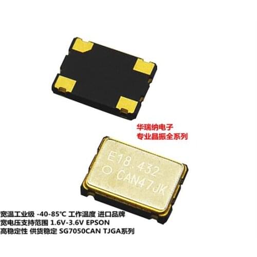 EPSON Crystal oscillatorSG7050CAN-18.432MHZ-TJGA 7050 5070 4Pins