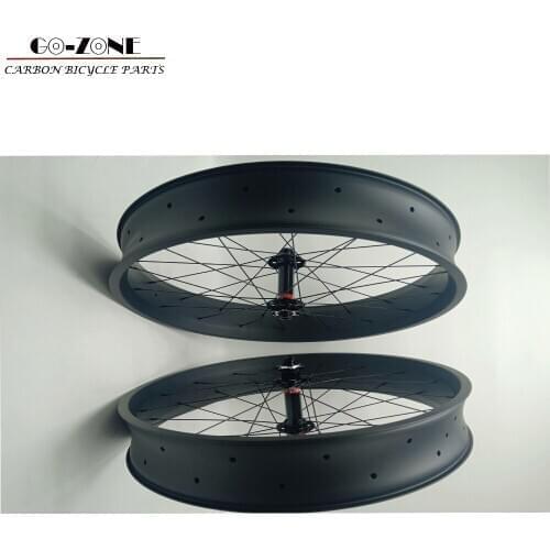 Fat bike wheels carbon26er 80x25mm tubeless carbon fat bike wheelset snow wheels 26 hookless NOVATEC 150/135*15mm 197/190*12mm