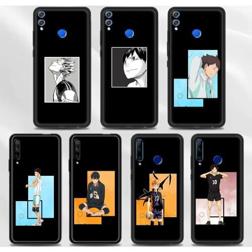 Haikyuu Love Volleyball Anime Phone Case For Honor 20 Lite 9X Pro 8X Play 9A 9S 8S 10 30 30i Soft Silicone Black Cover Funda