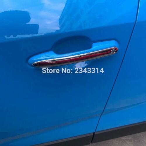 ABS Chrome Door Handle For Toyota Rav4 RAV 4 XA50 2019 2020 Decorative Accessories Original Car Style Handle Trim Styling 4pcs