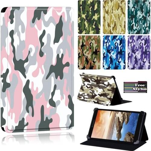 Camouflage Tablet Case for Lenovo Tab 8/Tab(A8-50 A5500/S8 - 50)/Tab (A7-30 A3300/50 A7-A3500)/Yoga Tab 4 Plus/Thinkpad Tablet 2