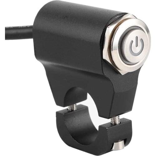 Button start stop car accessories 22mm Motorcycle Handlebar on off Aluminium Alloy Button with LED Motor Replacement
