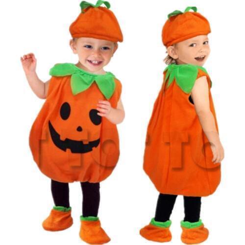 Halloween Party Costumes Toddler Baby Pumpkin Costume Cosplay for Baby Girl Boy Fancy Dress 80-150cm