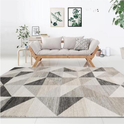Geometric Pattern Nordic Style Carpet Large Size Living Room Bedroom Tea Table Rugs and Carpets Rectangular Antiskid Floor Mats