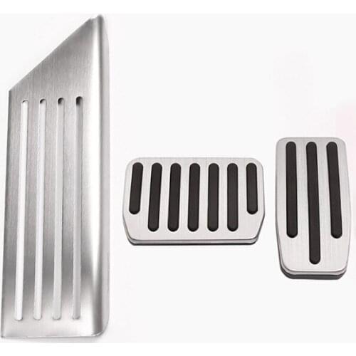 Model 3 Aluminum Alloy Accelerator Brake Rest Pedal Car Foot Pedal Pads Covers Three For Tesla Model 3 Y 2021 Accessories