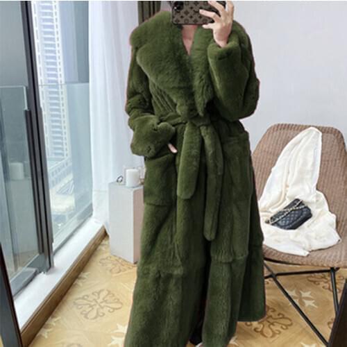 Parka Women Fur Coats Thick Winter Outwear Warm Long Faux Fur Jacket Female Temperament Slim Overcoat Plus Size S-5Xl
