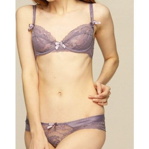 Plus Size Womens Bras Set Lace Brassiere Adjustable Wide Strap Sexy Lingerie Bralette Panties Female Underwear AA A B C D DD Cup