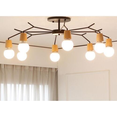 Modern simple personality light creative American Nordic living room ceiling lamp bedroom lamp restaurant led lamp zcl