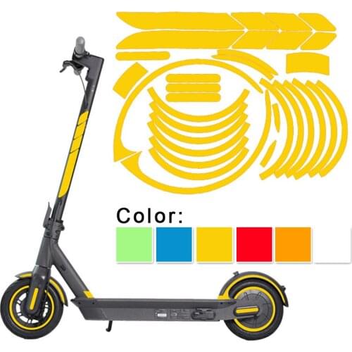 Electric Scooter Reflective Film Night Warning Waterproof Reflective Sticker DIY Personality Reflective Stickers
