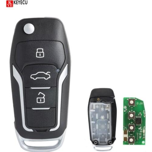 KEYECU Universal Remotes key B-Series B12-3 for KD900 KD900+ URG200 KEYDIY Remote Key