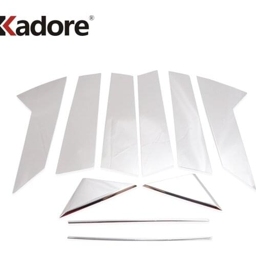 For Mazda CX30 CX-30 2020 2021 2022 Stainless Steel Window Center Pillar Cover Trim Post Strip Frame Car Styling Accessories 10p