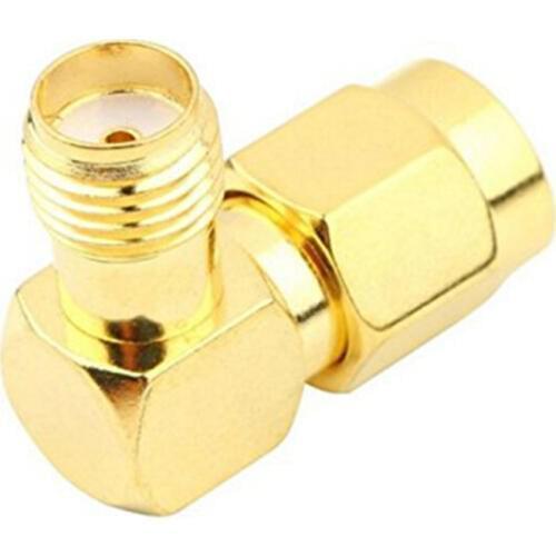 10pcs SMA Female to RP SMA Male connector 90 degree right angle RP SMA male to female adapter for 3g 4g Antenna