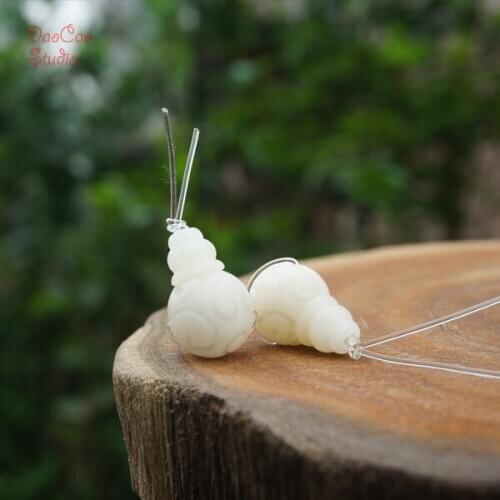 12mm Natural Bodhi Seed Guru Beads Carved Crimp Pattern White Guru Bead Loose Mala Beads Japa Bracelet Jewellry Findings DIY