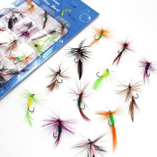 12Pcs/Set Insects Flies Fly Fishing Lures Bait High Carbon Steel Hook Fish Tackle With Super Sharpened Crank Hook Perfect Decoy