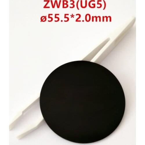 55.5 * 2.0mm UV Filter Lens Pieces Zwb3 Ug5 Visible Light Absorption Optical Instrument for Photography