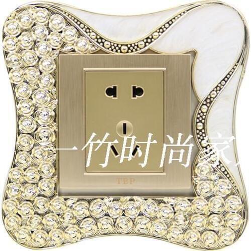 86 European style Rose classical Retro Switch paste Socket protective sleeve Decoration paste Wall switch sleeve