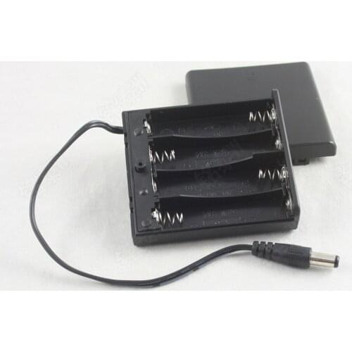 AA*4 band with lid switch dc head 2.1 * 5.5 AA*4 battery case with cover 6V
