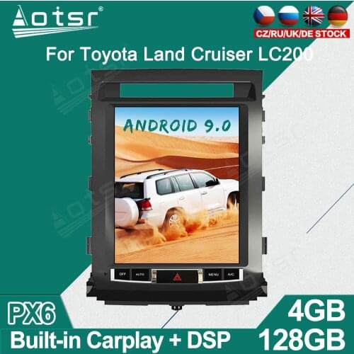 For TOYOTA LAND CRUISER LC200 Tesla Style Android Car Radio Player GPS Navigation Auto Stereo Multimedia Video Headunit carplay