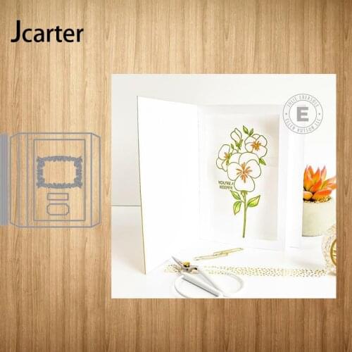 Box Flowers Cover Metal Cutting Dies Shape Scrapbooking Handmade Craft Die Cut Stencil Card Make Mould Sheet Decoration Design