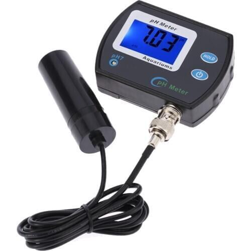 Mini Digital PH Meter For Water Aquarium Pool PH Meter Tester 0.1pH Accuracy Water Quality Monitor Analyzer With LCD Display