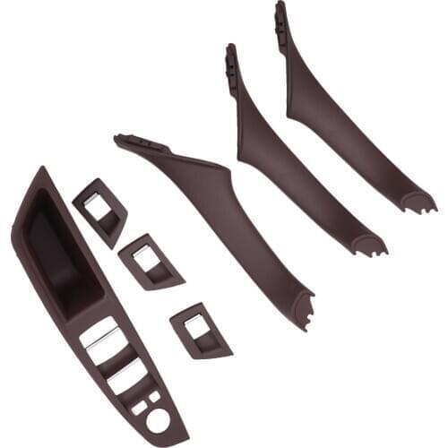 For BMW 5 series F10 F11 Left Hand Drive LHD Interior Inner Door Handle Panel Pull Trim Cover Gray Beige Black Car 100% New