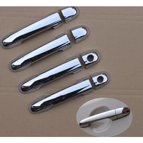 For KIA Soul 2010 2011 2012 2013 Chrome Door Handle Cover Trim Set Facelift Never Rust Car Accessories Stickers Car Styling