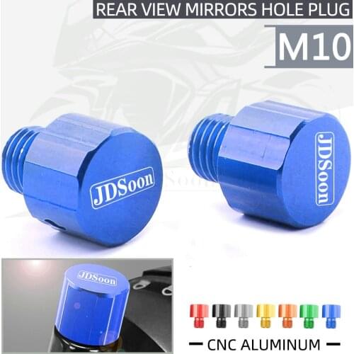 JDSOON For BMW G310R G 310 R 2017 2018 2019 Motorcycle M10*1.25 CNC Aluminum Rear View Mirrors Hole Plug Screws Cap Universal