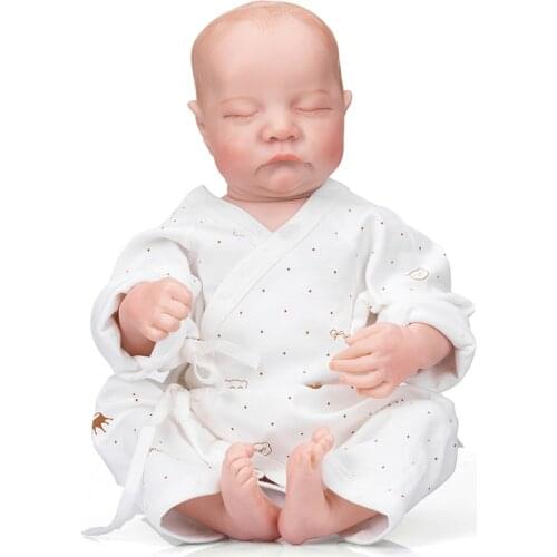 48cm Full Silicone Bebe Doll Reborn Levi Doll Soft Touch Hand-detailed Painting Art Newborn Baby Doll Toys for Girl